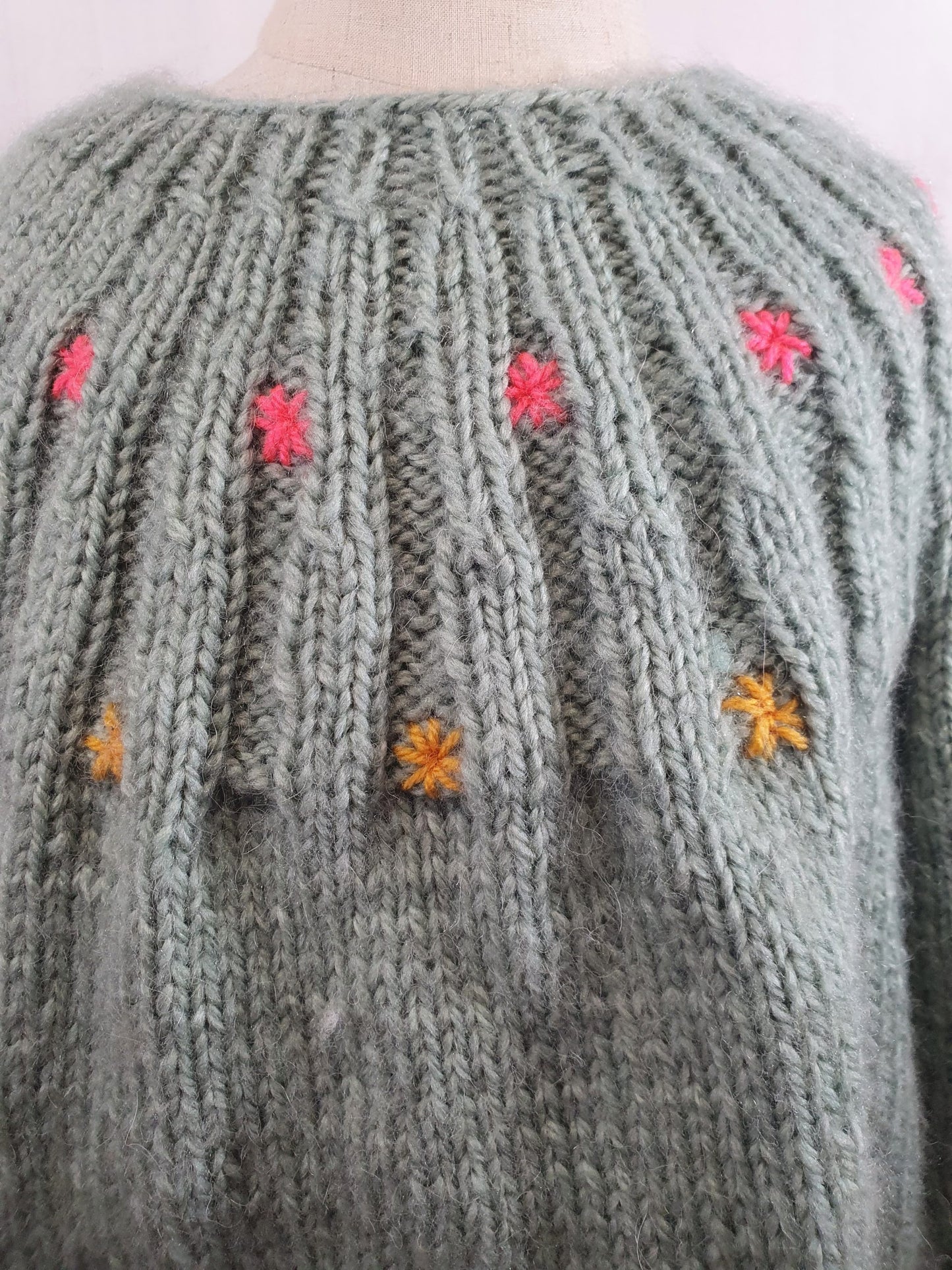 Pull de couleur vert - 6 ans