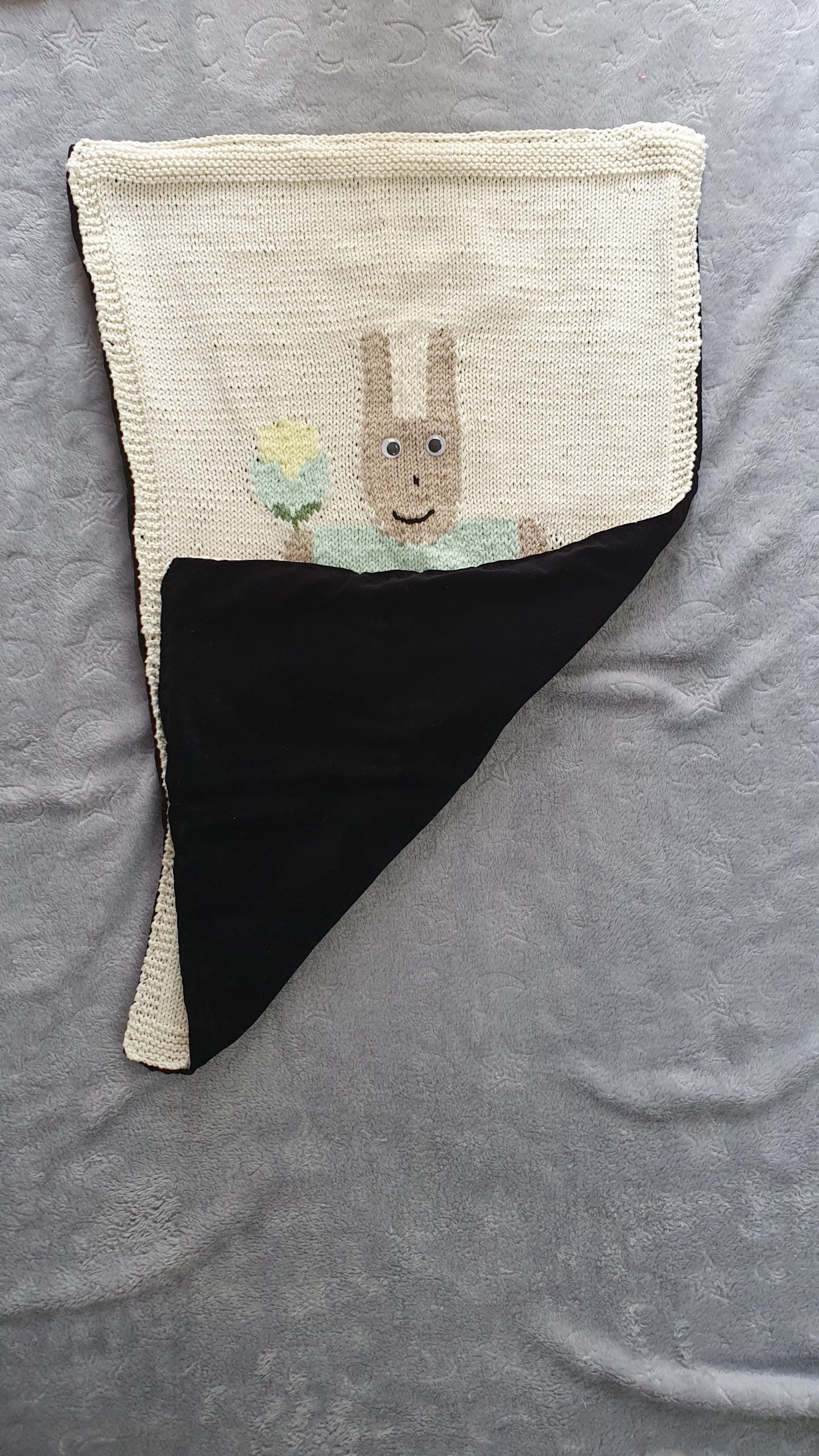 Couverture Lapin de couleur crème - 70 x 43 cm Les P'tits Baby