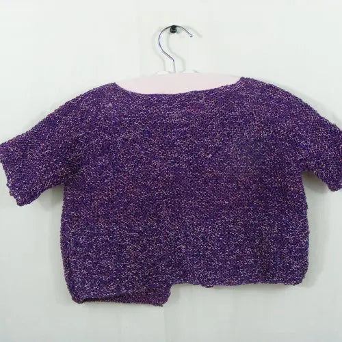 Gilet violet à manches courtes - 6 mois