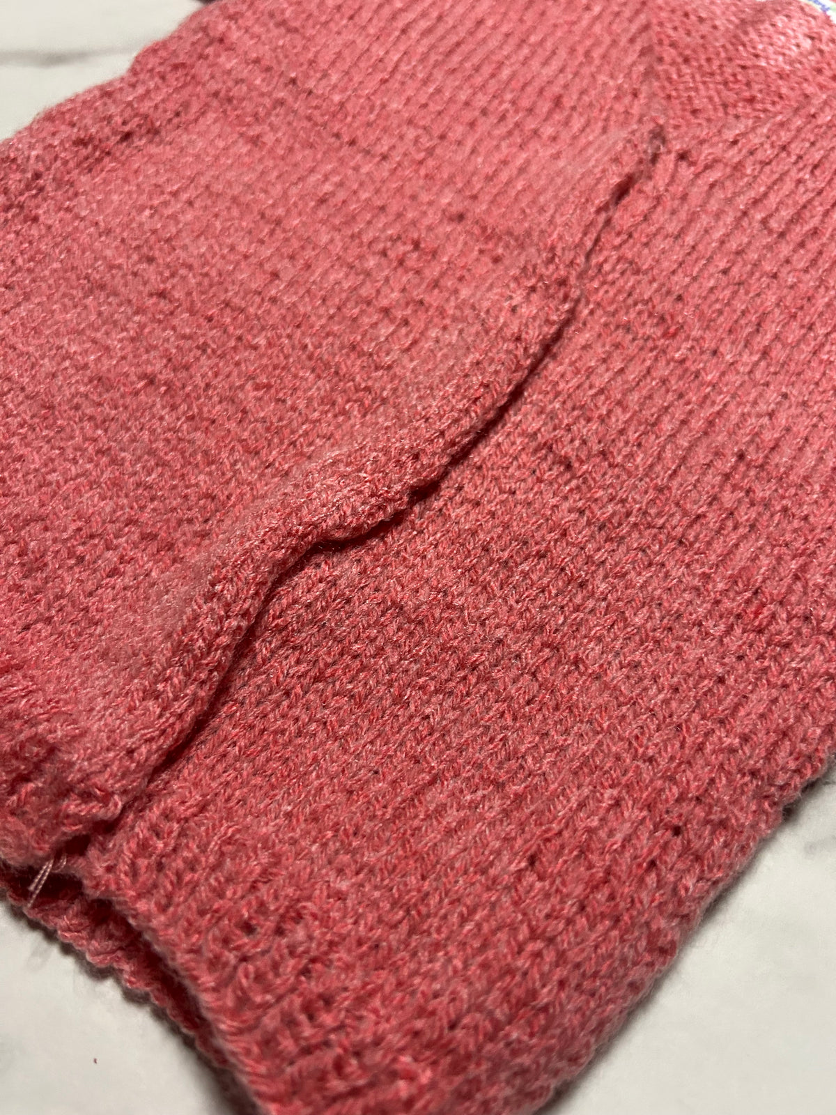 Gilet bébé rose brique à boutons-pression – 1 an