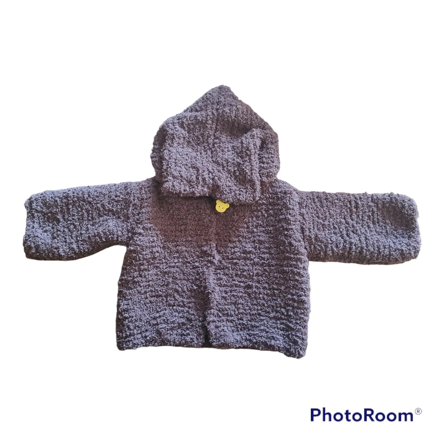 Gilet marron à capuche - Les P'tits Baby