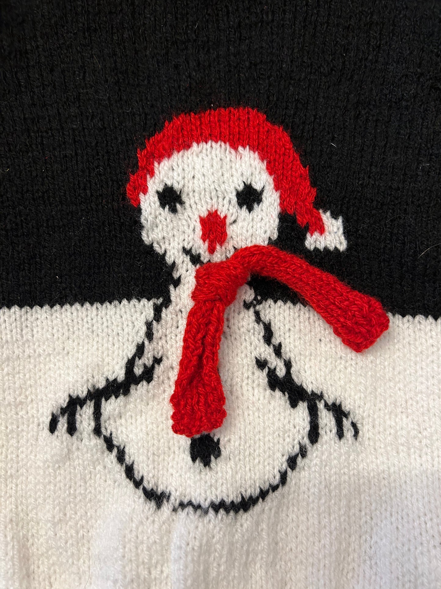 Pull Bonhomme de Neige avec écharpe - différentes tailles