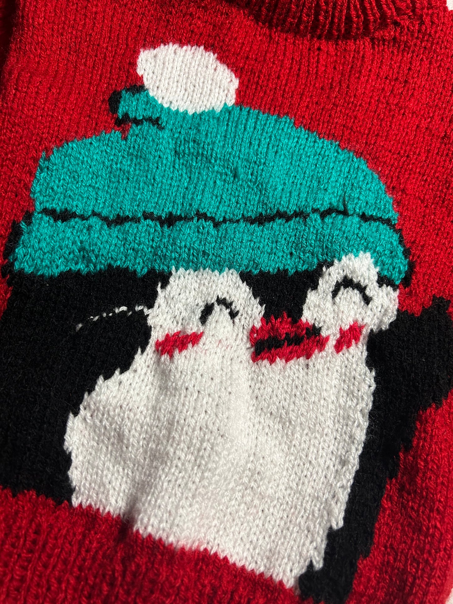 Pull Pingouin rouge - 4 ans