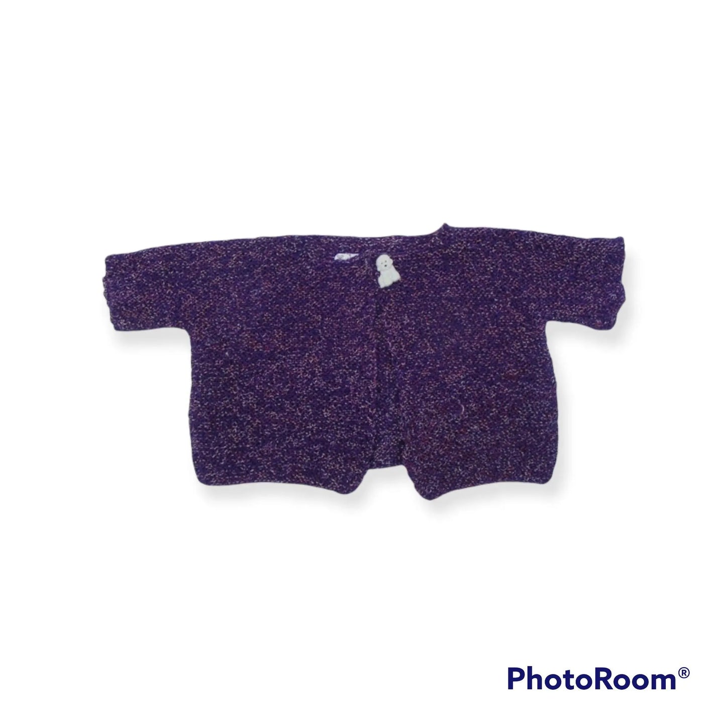 Gilet violet à manches courtes - 6 mois