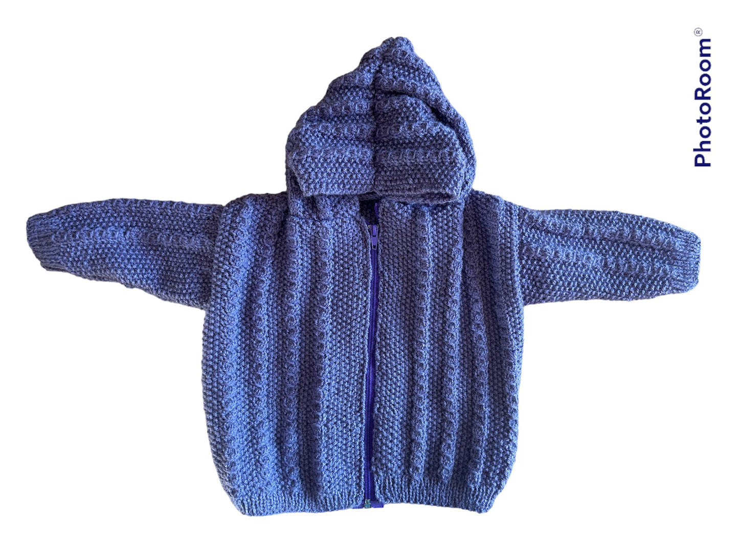 Veste violette à capuche - 18 mois