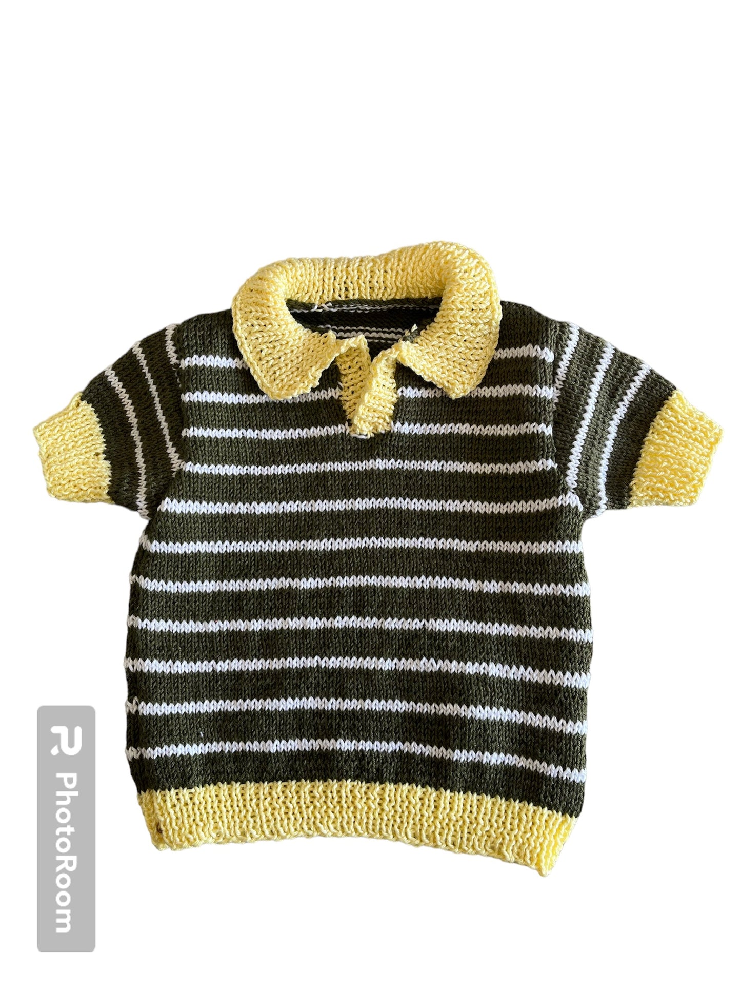 Polo vert et jaune - 12 mois