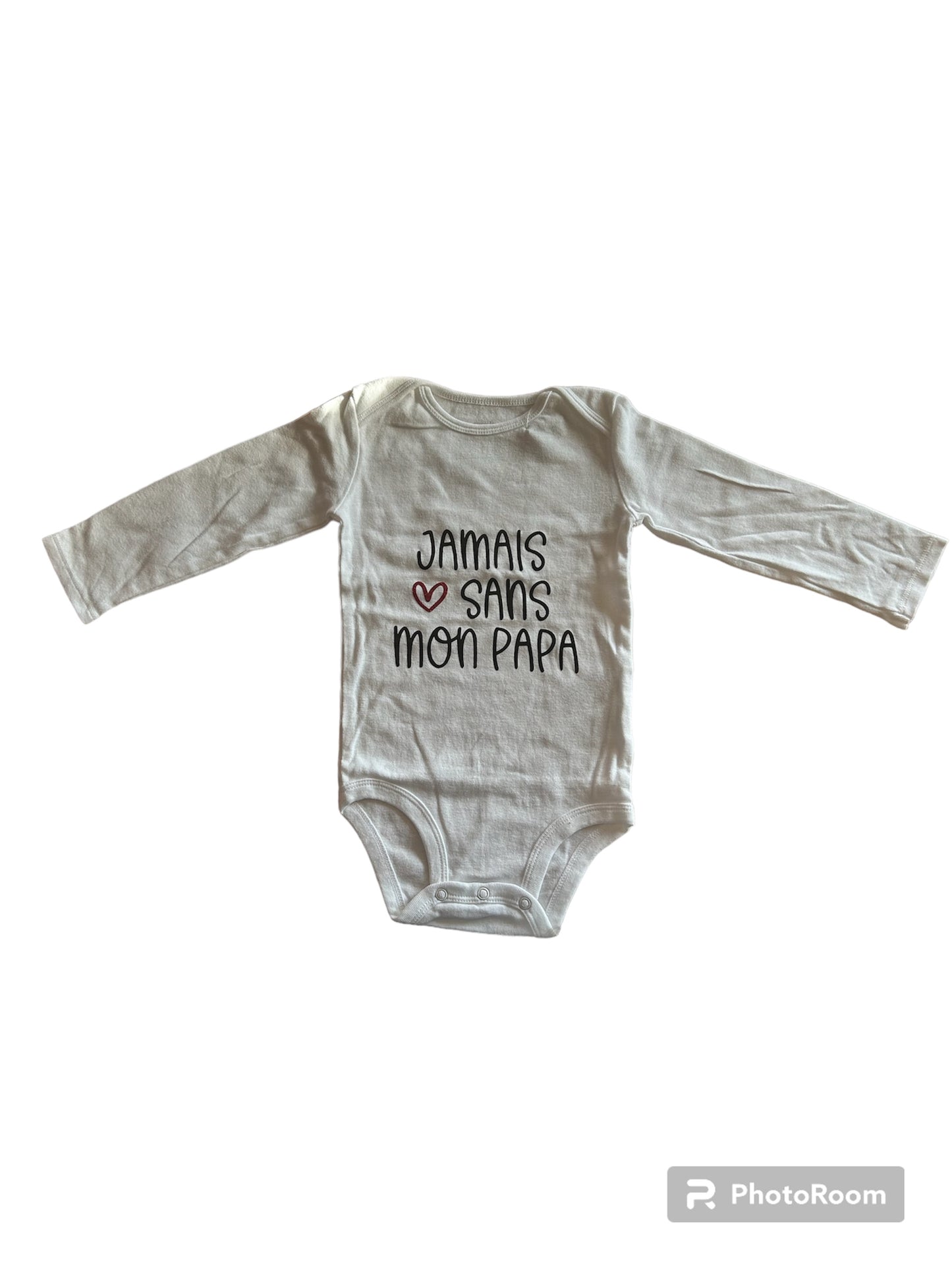 Body Jamais sans mon Papa - 24 mois Les P'tits Baby