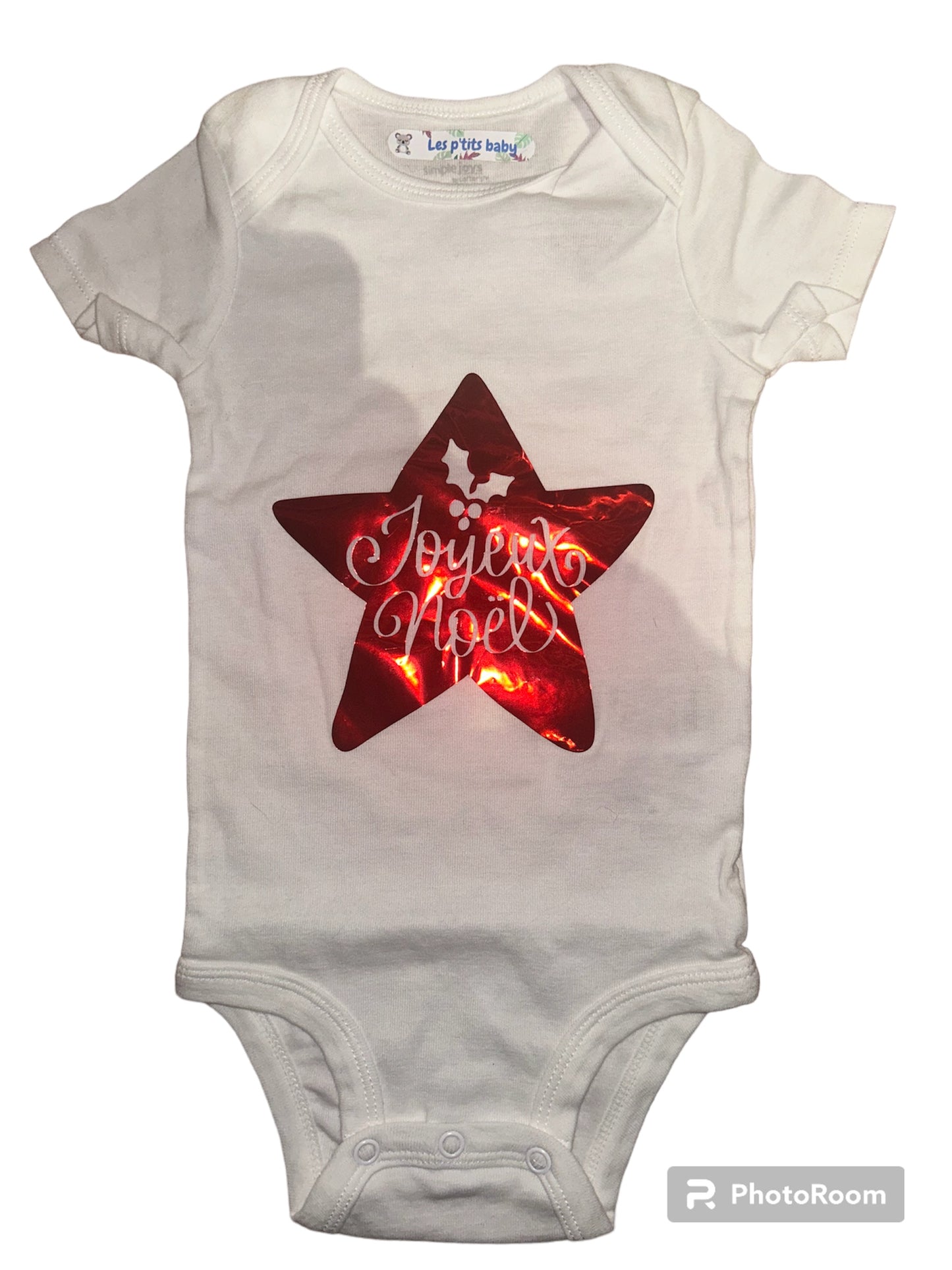 Body Joyeux Noël - 1 an Les P'tits Baby