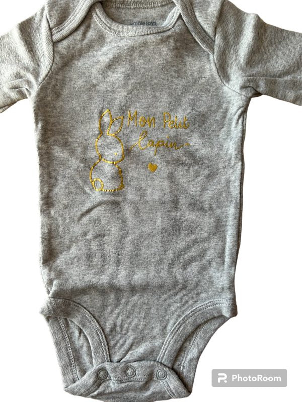 Body Mon petit lapin - 0/3 mois Les P'tits Baby