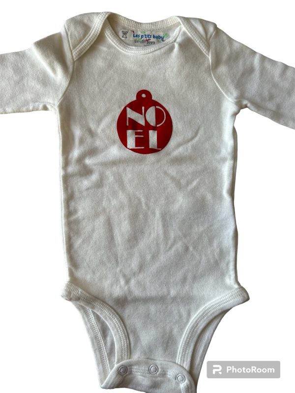 Body Noël rouge - 3/6 mois Les P'tits Baby
