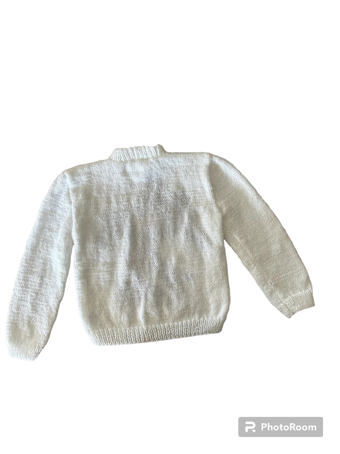 Pull de couleur blanc avec Mickey - 4 ans Les P'tits Baby