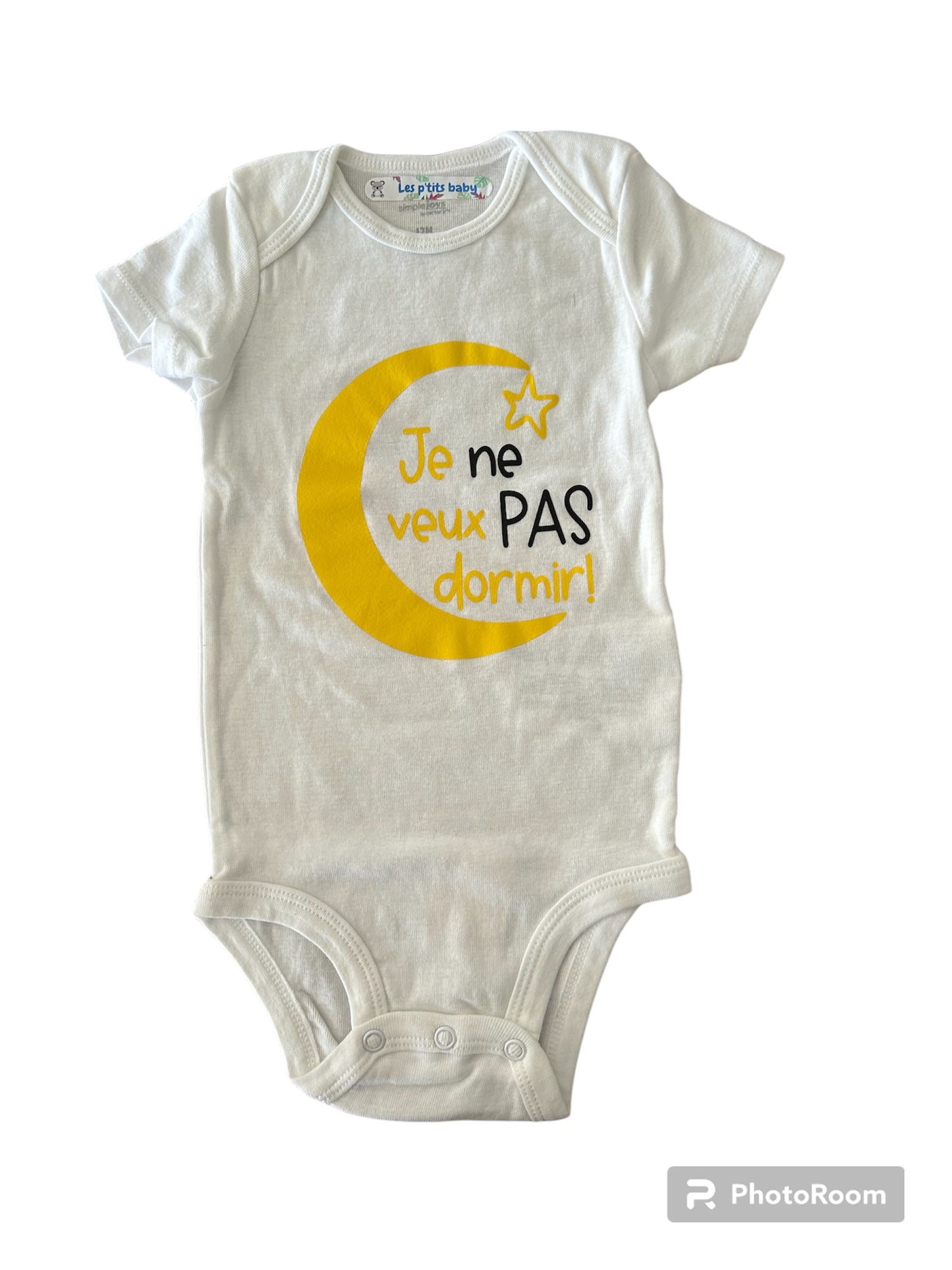 Body Je ne veux pas dormir - 12 mois Les P'tits Baby