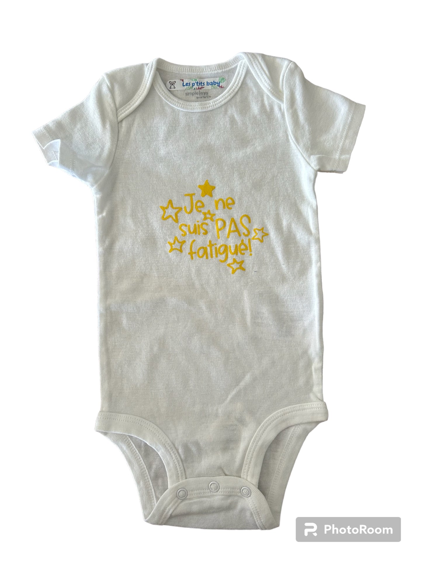 Body Je ne suis pas fatigué - 12 mois Les P'tits Baby