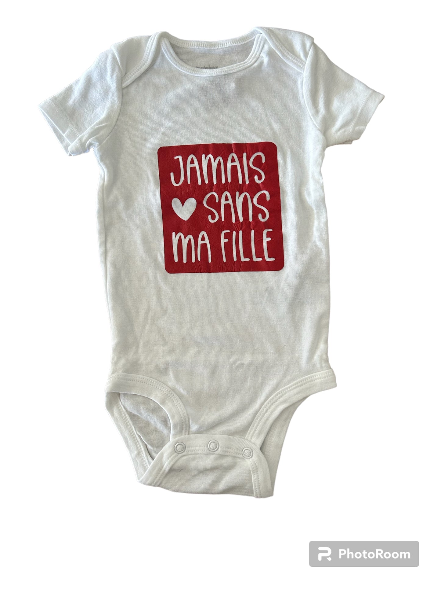 Body Jamais sans ma fille - 12 mois Les P'tits Baby