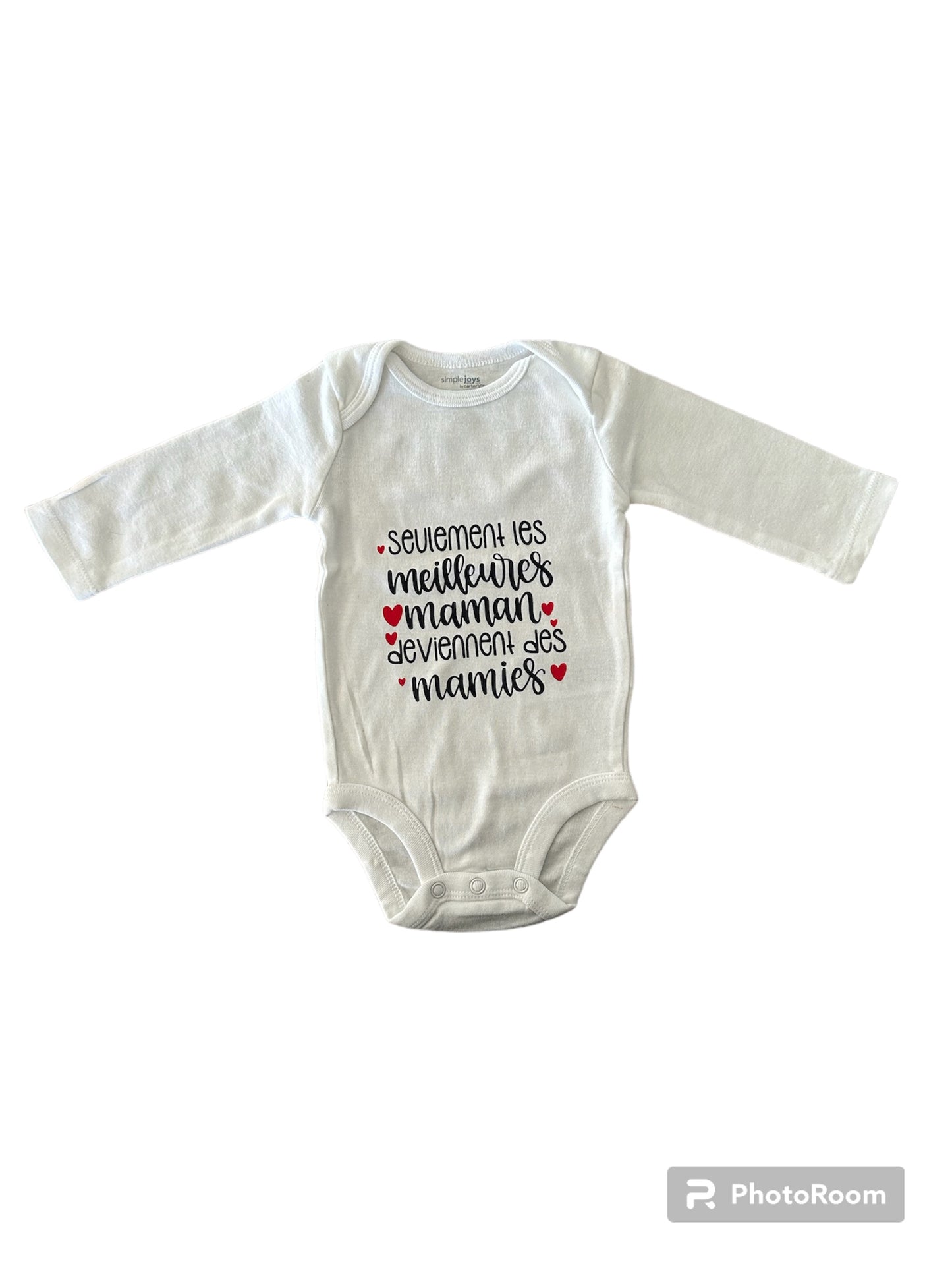 Body Seulement les meilleures mamans deviennent des mamies - 0/3 mois Les P'tits Baby