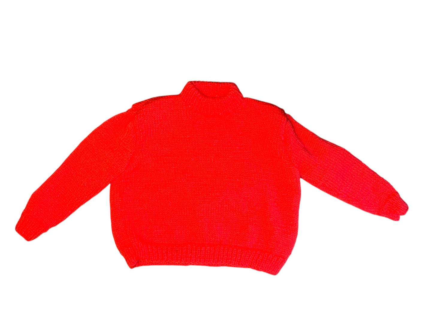 Pull de couleur corail - 2 ans