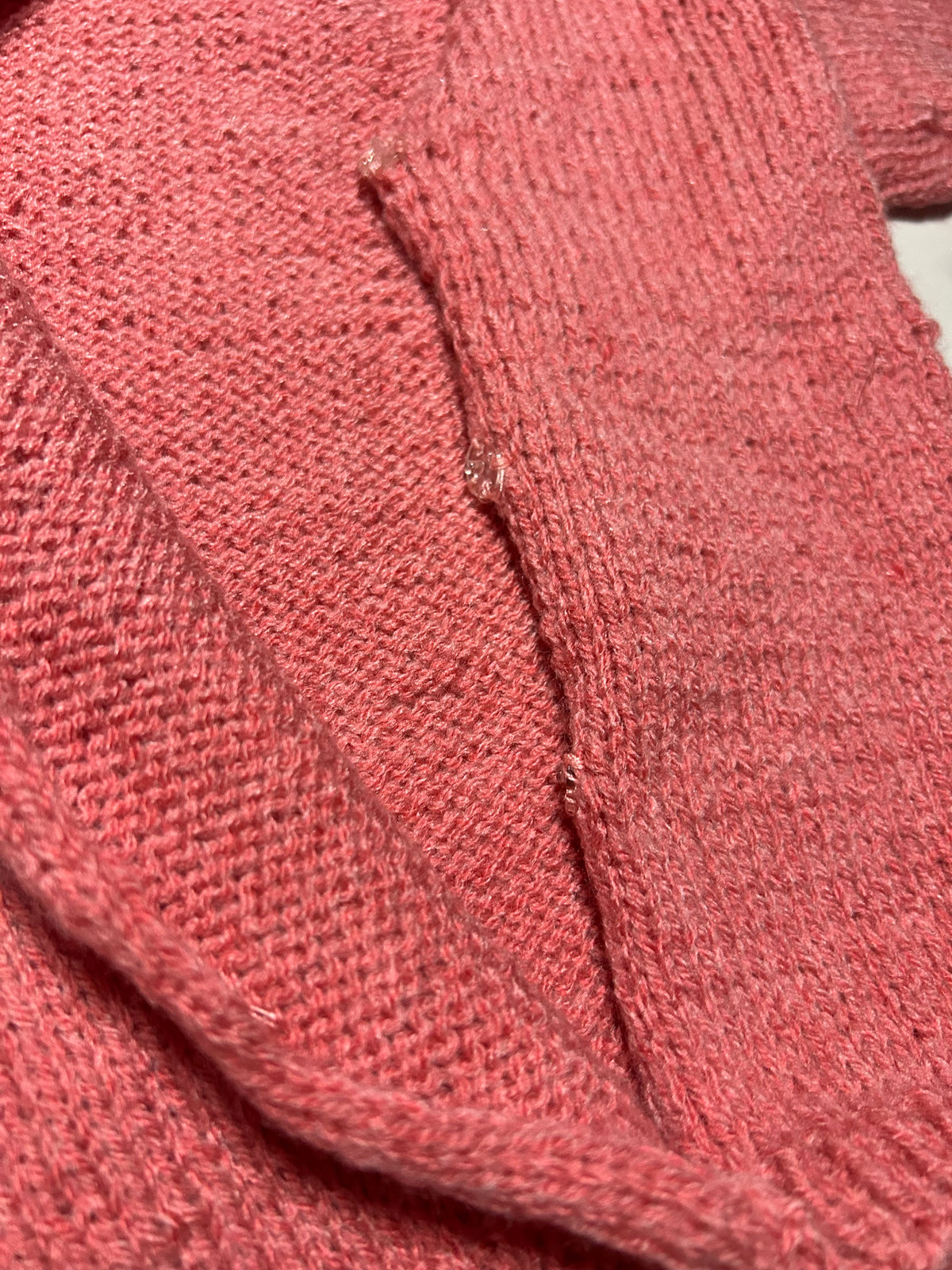 Gilet bébé rose brique à boutons-pression – 1 an