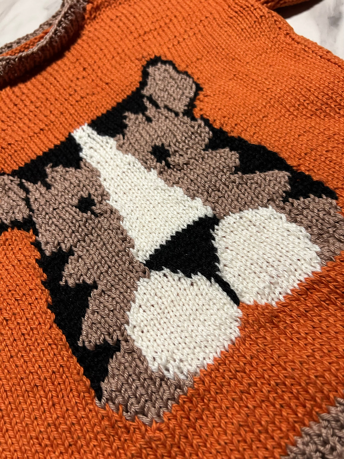 T-shirt orange à motif tigre – 4 ans
