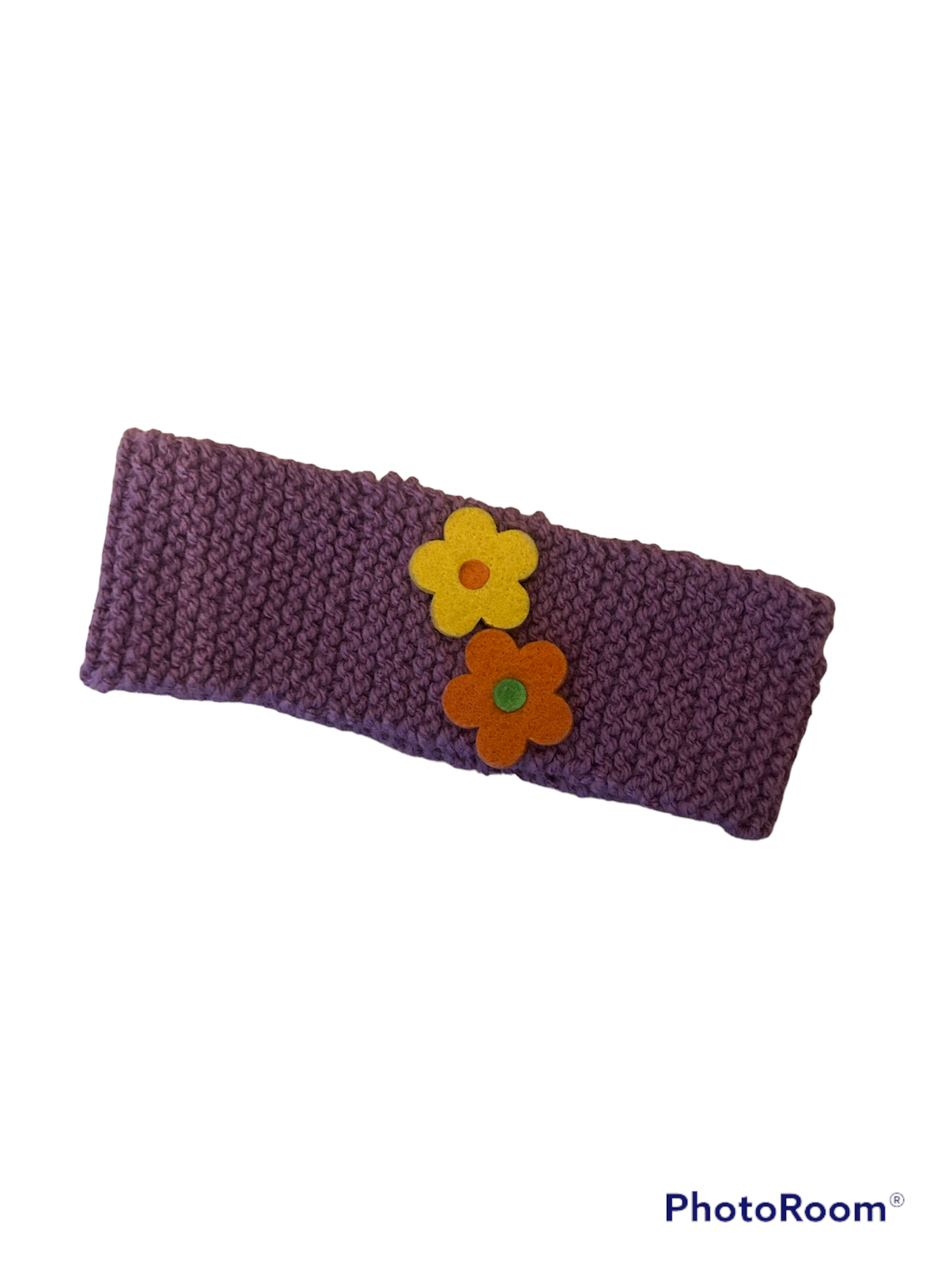 bandeau violet à fleurs - 3 mois Les P'tits Baby