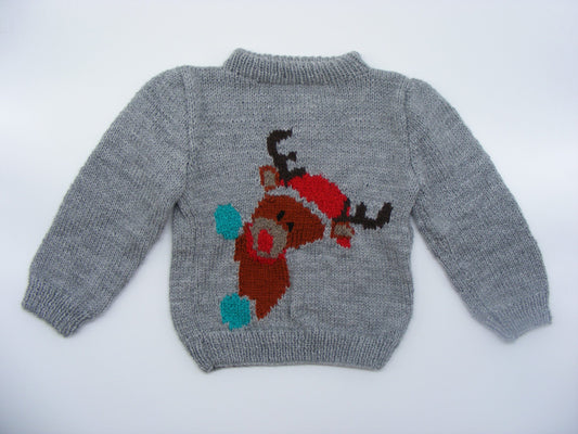 Pull petit renne - 2 ans