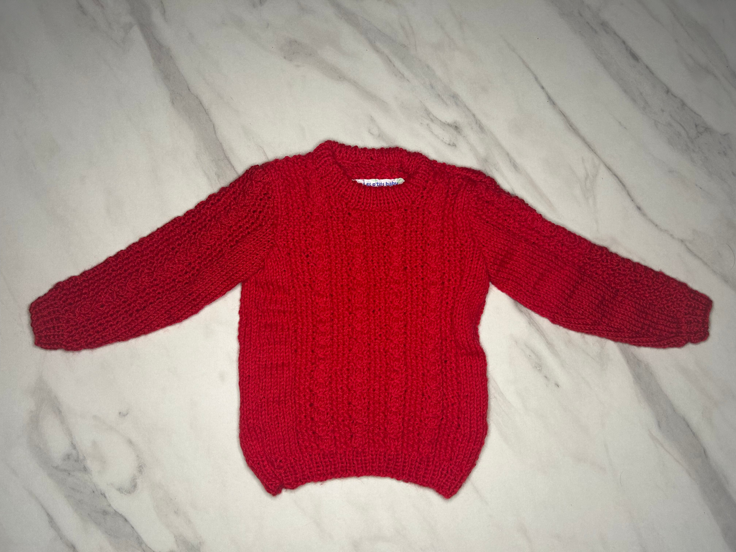 Pull Rouge- 12 mois
