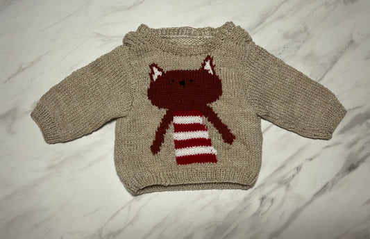 Pull bébé Petit Renard - 3 mois