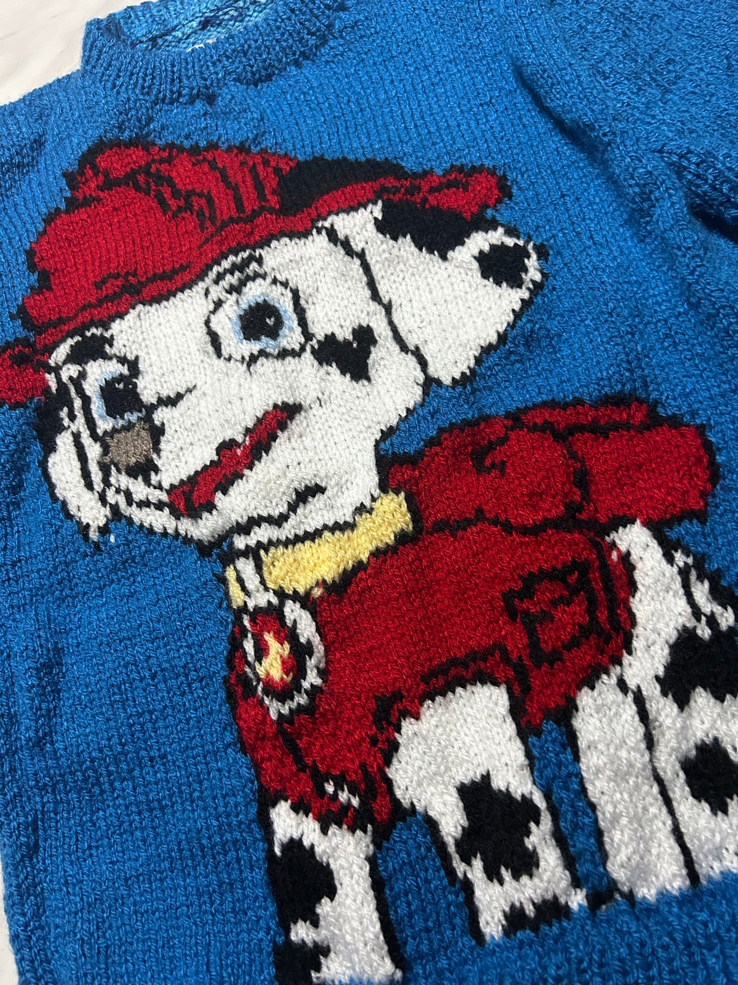 Pull bleu motif Marcus - 6 ans