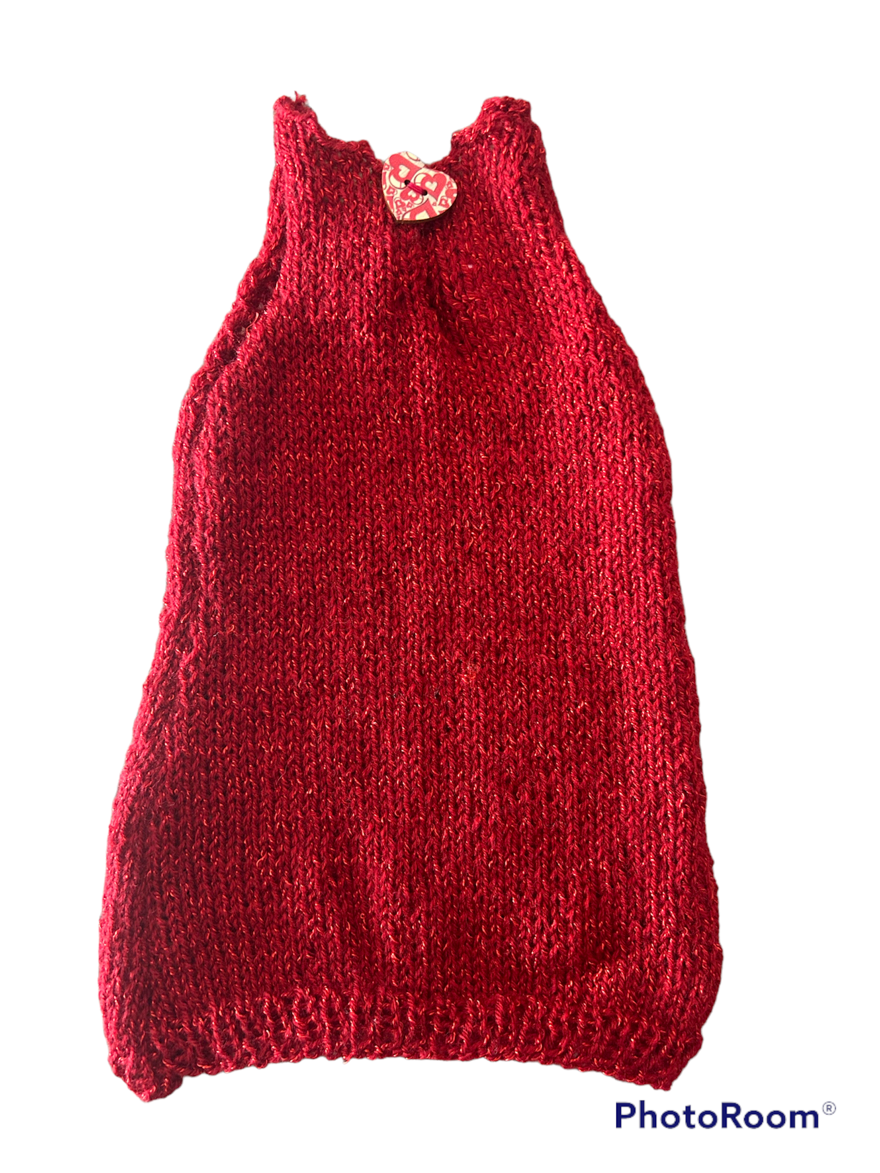 Robe rouge avec la poche Reine des Neiges - 1 mois Les P'tits Baby