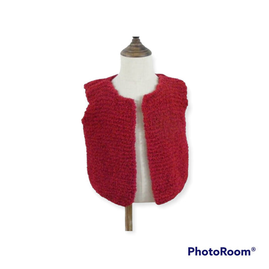 Gilet sans manches rouge - 12 mois Les P'tits Baby